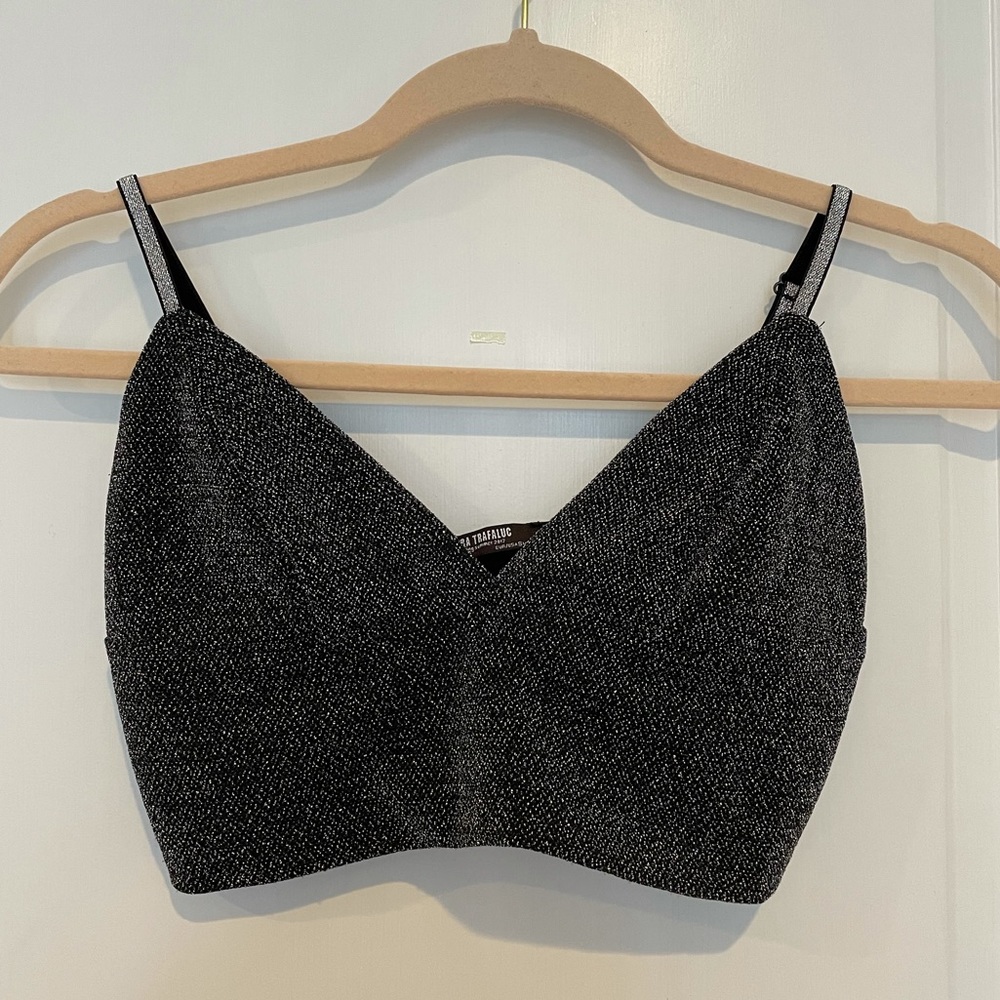 Zara glitter bralette